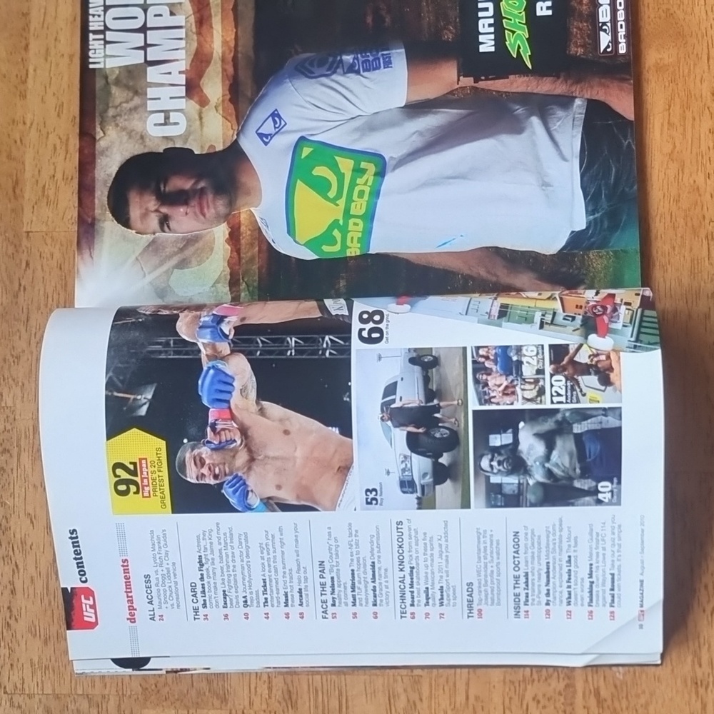 UFC Magazine Featuring Randy Couture Aug/Sept 2010 - Picture 5 of 6